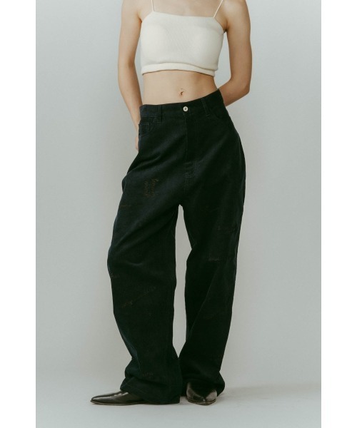 Knuth Marf(クヌースマーフ)の「embroidered corduroy pants(unisex)(その他パンツ・レディース・カーキ/アイボリー/ネイビー・X-SMALL/SMALL/MEDIUM/LARGE)」の5枚目の写真