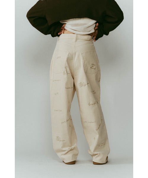 Knuth Marf(クヌースマーフ)の「embroidered corduroy pants(unisex)(その他パンツ・レディース・カーキ/アイボリー/ネイビー・X-SMALL/SMALL/MEDIUM/LARGE)」の8枚目の写真
