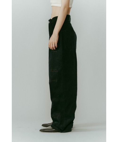 Knuth Marf(クヌースマーフ)の「embroidered corduroy pants(unisex)(その他パンツ・レディース・カーキ/アイボリー/ネイビー・X-SMALL/SMALL/MEDIUM/LARGE)」の9枚目の写真