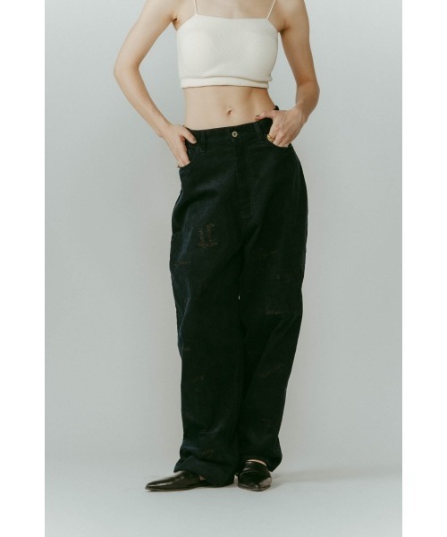 Knuth Marf(クヌースマーフ)の「embroidered corduroy pants(unisex)(その他パンツ・レディース・カーキ/アイボリー/ネイビー・X-SMALL/SMALL/MEDIUM/LARGE)」の10枚目の写真