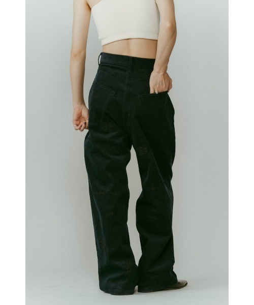 Knuth Marf(クヌースマーフ)の「embroidered corduroy pants(unisex)(その他パンツ・レディース・カーキ/アイボリー/ネイビー・X-SMALL/SMALL/MEDIUM/LARGE)」の14枚目の写真
