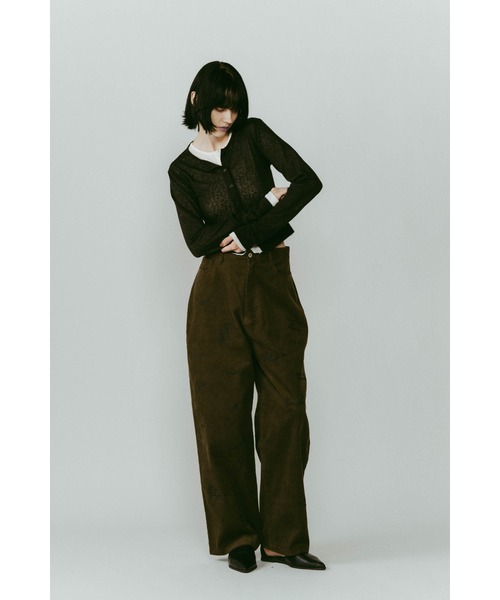Knuth Marf(クヌースマーフ)の「embroidered corduroy pants(unisex)(その他パンツ・レディース・カーキ/アイボリー/ネイビー・X-SMALL/SMALL/MEDIUM/LARGE)」の15枚目の写真
