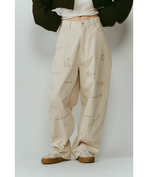 Knuth Marf(クヌースマーフ)の「embroidered corduroy pants(unisex)(その他パンツ・レディース・カーキ/アイボリー/ネイビー・X-SMALL/SMALL/MEDIUM/LARGE)」の18枚目の写真