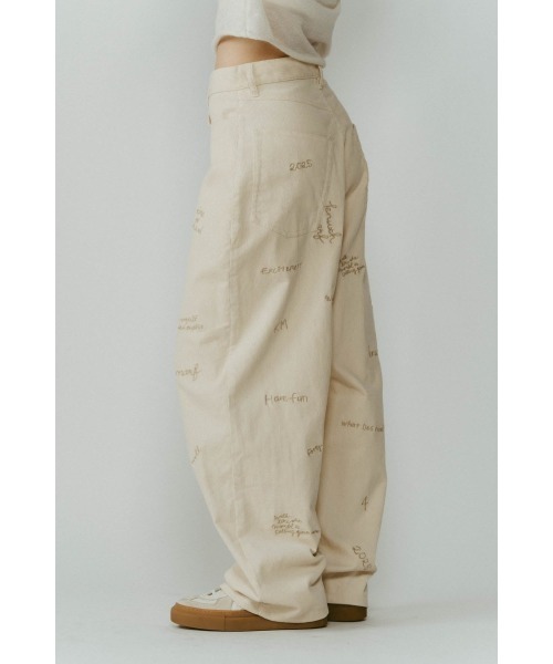Knuth Marf(クヌースマーフ)の「embroidered corduroy pants(unisex)(その他パンツ・レディース・カーキ/アイボリー/ネイビー・X-SMALL/SMALL/MEDIUM/LARGE)」の19枚目の写真
