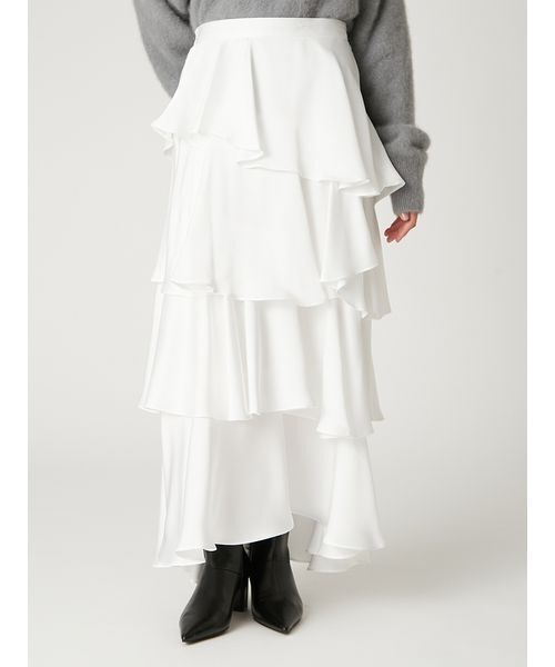 セール】サテンランダムティアードスカート（スカート）｜FRAY I.D