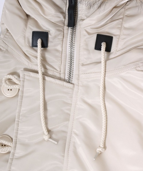 Valley Apparel(バレーアパレル)の「Valley Apparel N-2B SHORT/ミリタリーフライトジャケット レディース(ミリタリージャケット・レディース・アイボリー/ブラック・S/M)」の16枚目の写真