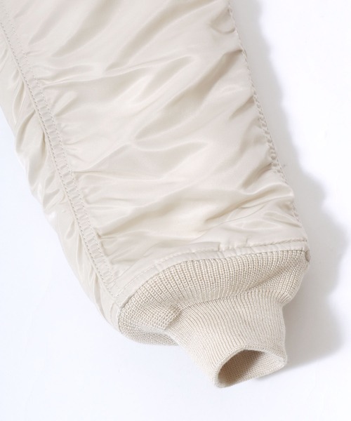 Valley Apparel(バレーアパレル)の「Valley Apparel N-2B SHORT/ミリタリーフライトジャケット レディース(ミリタリージャケット・レディース・アイボリー/ブラック・S/M)」の10枚目の写真