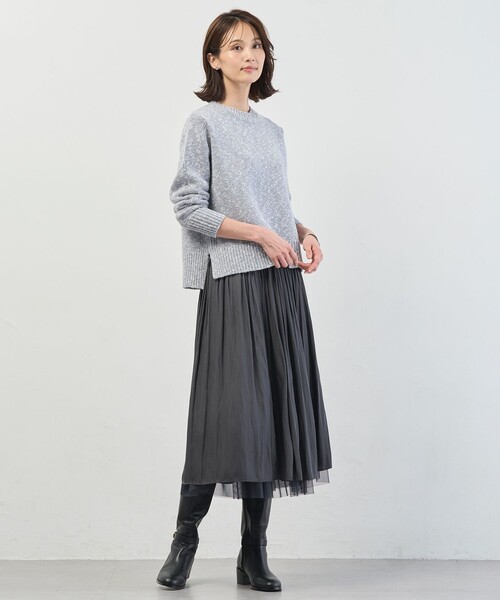 J.PRESS(ジェイプレス)の「Color Yarn クルーネック ニット(ニット/セーター・レディース・ピンク系/サックスブルー系/ネイビー系・MEDIUM/LARGE)」の12枚目の写真
