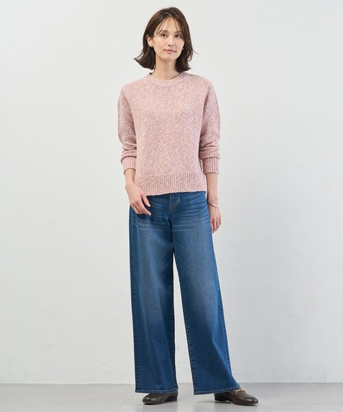 J.PRESS(ジェイプレス)の「Color Yarn クルーネック ニット(ニット/セーター・レディース・ピンク系/サックスブルー系/ネイビー系・MEDIUM/LARGE)」の14枚目の写真