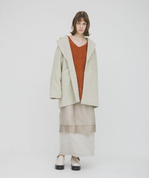 LAATO（ラート）の「sheer midi skirt（スカート・レディース・グレー/ブラウン・FREE）」の4枚目の写真