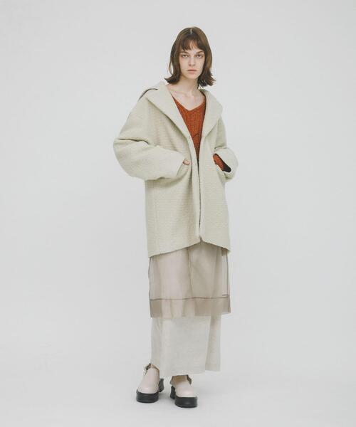 LAATO（ラート）の「sheer midi skirt（スカート・レディース・グレー/ブラウン・FREE）」の5枚目の写真