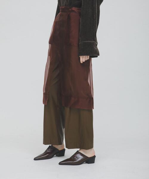 LAATO（ラート）の「sheer midi skirt（スカート・レディース・グレー/ブラウン・FREE）」の21枚目の写真