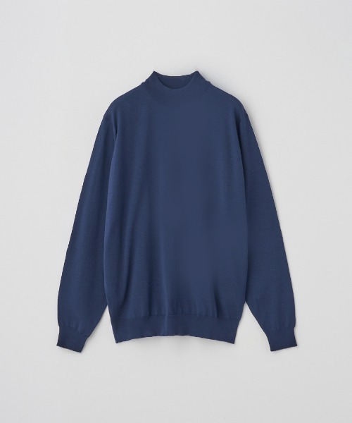 JOHN SMEDLEY（ジョンスメドレー）の「モックネック長袖ニットプルオーバー（ニット/セーター・メンズ・カーキ/ブラウン系その他/グレー系その他/ブラック/ブラウン系その他2/チャコールグレー/グレー/ブルー系その他/オレンジ/ダークグレー/グリーン/ベージュ系その他/ブラウン系その他3/レッド系その他/ホワイト/ダークネイビー/ブルー系その他4・S/XL/L/M）」の13枚目の写真