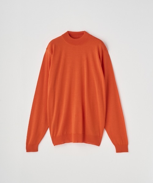 JOHN SMEDLEY（ジョンスメドレー）の「モックネック長袖ニットプルオーバー（ニット/セーター・メンズ・カーキ/ブラウン系その他/グレー系その他/ブラック/ブラウン系その他2/チャコールグレー/グレー/ブルー系その他/オレンジ/ダークグレー/グリーン/ベージュ系その他/ブラウン系その他3/レッド系その他/ホワイト/ダークネイビー/ブルー系その他4・S/XL/L/M）」の17枚目の写真