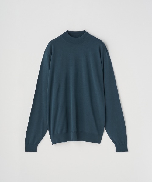 JOHN SMEDLEY（ジョンスメドレー）の「モックネック長袖ニットプルオーバー（ニット/セーター・メンズ・カーキ/ブラウン系その他/グレー系その他/ブラック/ブラウン系その他2/チャコールグレー/グレー/ブルー系その他/オレンジ/ダークグレー/グリーン/ベージュ系その他/ブラウン系その他3/レッド系その他/ホワイト/ダークネイビー/ブルー系その他4・S/XL/L/M）」の12枚目の写真