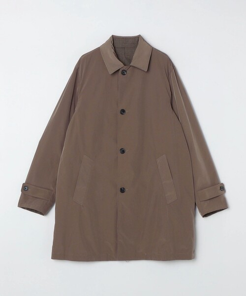 SHIPS Colors:リバーシブル ステンカラーコート