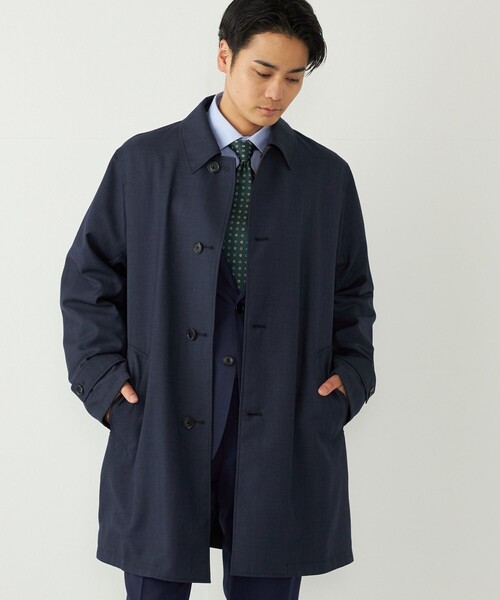 SHIPS Colors:リバーシブル ステンカラーコート（ステンカラーコート