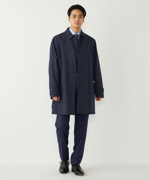 SHIPS Colors:リバーシブル ステンカラーコート（ステンカラーコート