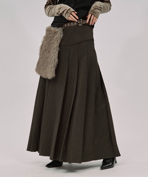 セール】corset pleats skirt コルセットボックスプリーツスカート