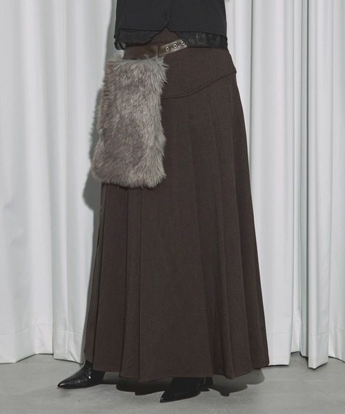 セール】corset pleats skirt コルセットボックスプリーツスカート