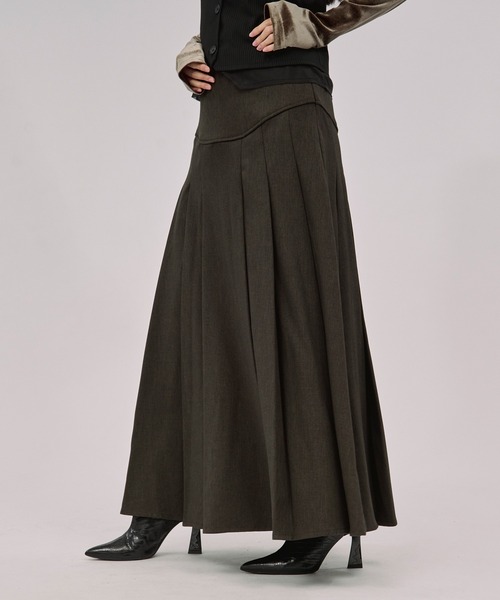 セール】corset pleats skirt コルセットボックスプリーツスカート