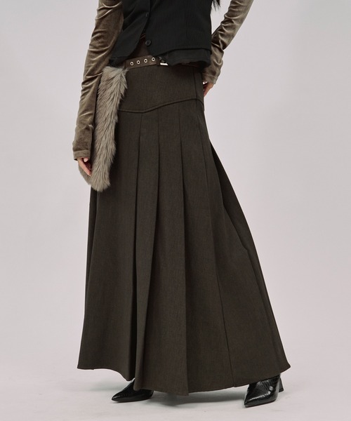 セール】corset pleats skirt コルセットボックスプリーツスカート