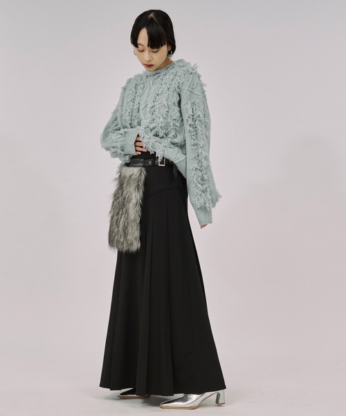 Ezick（エジック）の「corset pleats skirt コルセットボックス