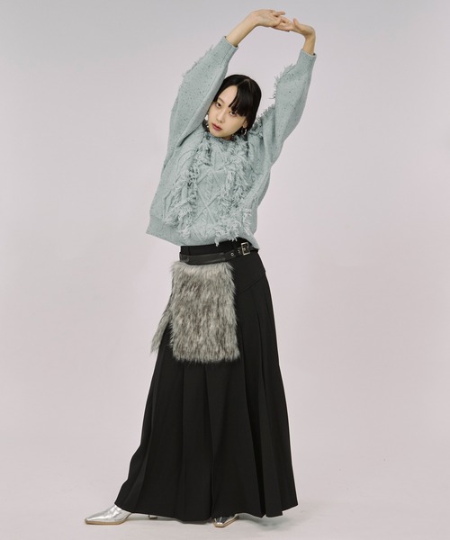 Ezick（エジック）の「corset pleats skirt コルセットボックス
