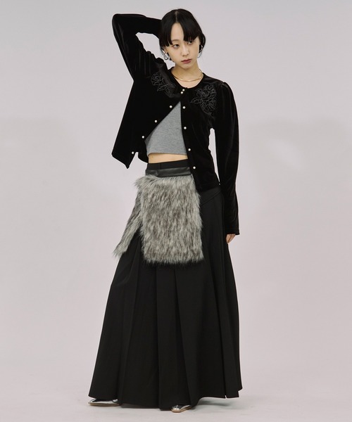 スカート corset black pleated skirt セール】corset pleats skirt コルセットボックスプリーツスカート