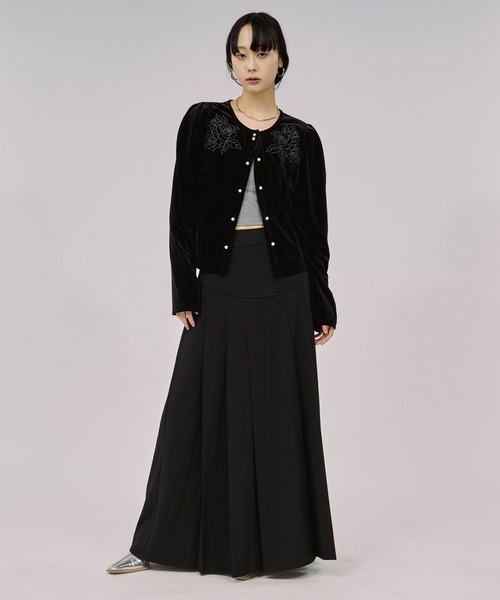 Ezick(エジック)の「corset pleats skirt コルセットボックスプリーツスカート(スカート・レディース・ボルドー/ブラウン/ブラック・FREE)」の11枚目の写真