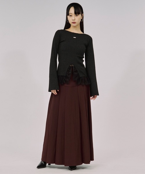 セール】corset pleats skirt コルセットボックスプリーツスカート