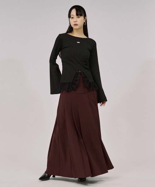 セール】corset pleats skirt コルセットボックスプリーツスカート