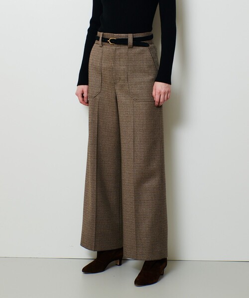 allureville（アルアバイル）の「CHIC TWEEDベイカーパンツ（その他パンツ・レディース・ブラウン/ブラック・1/2）」の13枚目の写真