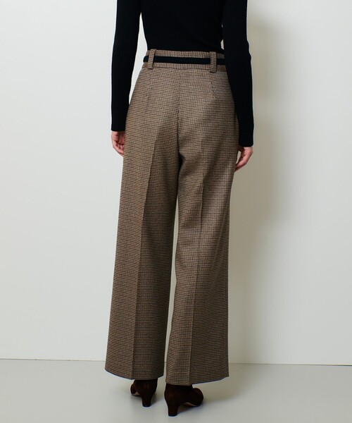 allureville（アルアバイル）の「CHIC TWEEDベイカーパンツ（その他パンツ・レディース・ブラウン/ブラック・1/2）」の3枚目の写真
