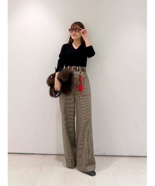 allureville（アルアバイル）の「CHIC TWEEDベイカーパンツ（その他パンツ・レディース・ブラウン/ブラック・1/2）」の16枚目の写真