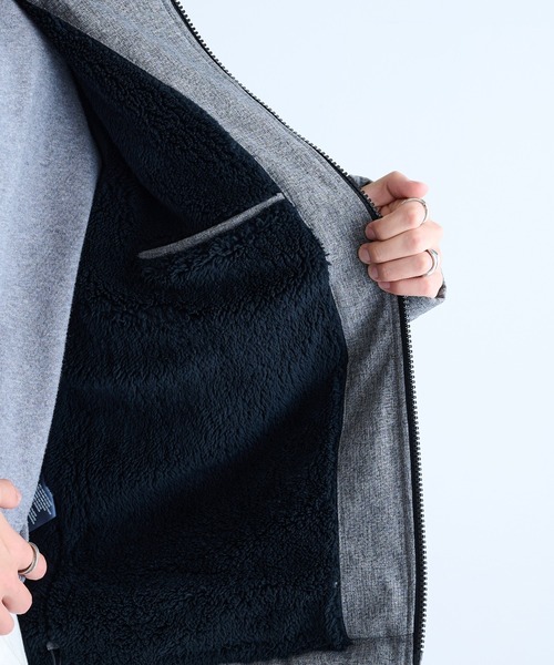 TOMMY HILFIGER(トミーヒルフィガー)の「【TOMMY HILFIGER】SOFTSHELL HOODY W SOFT SHERPA LINING 156AP477(その他アウター・メンズ・チャコールグレー・L/M/S/XL)」の7枚目の写真