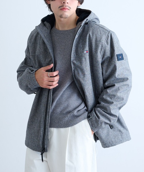 TOMMY HILFIGER(トミーヒルフィガー)の「【TOMMY HILFIGER】SOFTSHELL HOODY W SOFT SHERPA LINING 156AP477(その他アウター・メンズ・チャコールグレー・L/M/S/XL)」の10枚目の写真