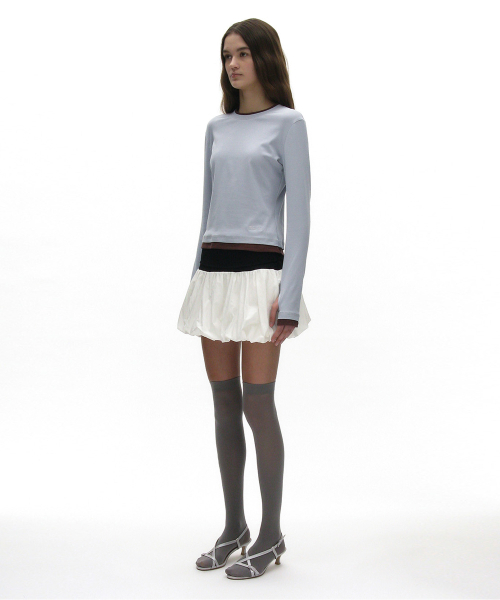 PARTIMENTO WOMEN(パルティメントウィメン)の「2WAYパフスカート_ホワイト(スカート・レディース・ホワイト・SMALL/MEDIUM)」の4枚目の写真