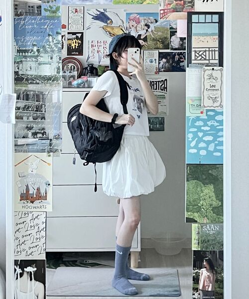 PARTIMENTO WOMEN(パルティメントウィメン)の「2WAYパフスカート_ホワイト(スカート・レディース・ホワイト・SMALL/MEDIUM)」の14枚目の写真