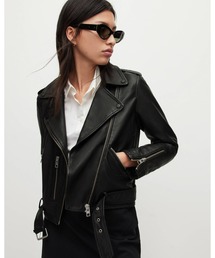 美品　ALLSAINTS レザー混合 ピーコート イタリア製生地使用 ALLSAINTS｜オールセインツの通販 - ZOZOTOWN