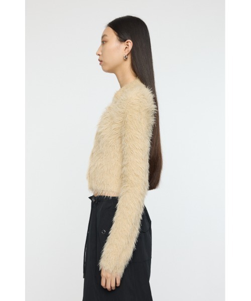 MOUSSY(マウジー)の「FEATHER LIKE KNIT シャツ(ニット/セーター・レディース・ダークネイビー/ライトベージュ/ブルー・1/2)」の17枚目の写真