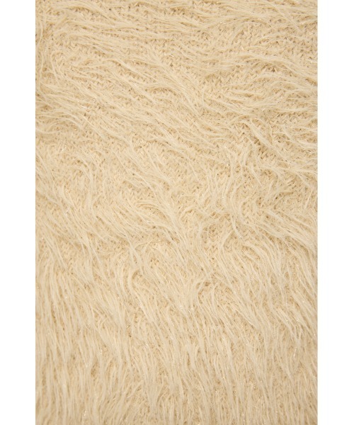MOUSSY(マウジー)の「FEATHER LIKE KNIT シャツ(ニット/セーター・レディース・ダークネイビー/ライトベージュ/ブルー・1/2)」の22枚目の写真