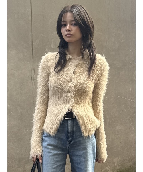 FEATHER LIKE KNIT シャツ（ニット/セーター）｜MOUSSY（マウジー）の