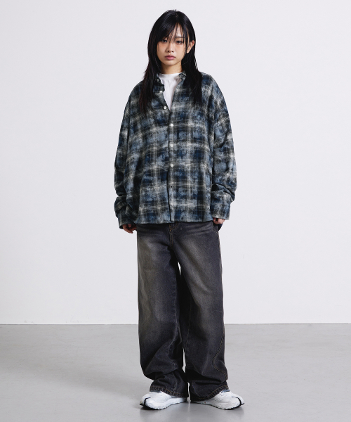 F.ILLUMINATE（フィルミネイト）の「ダイダーチェックシャツ-ブラウン（シャツ/ブラウス・レディース・その他・SMALL/MEDIUM/LARGE）」の6枚目の写真
