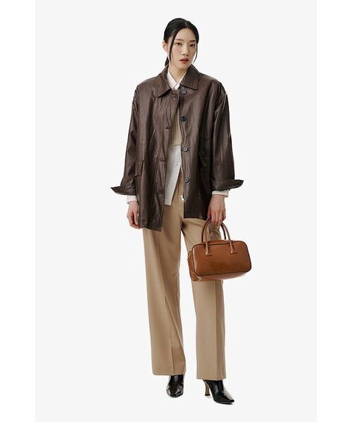 MUSINSA STANDARD WOMAN（ムシンサスタンダードウーマン）の「ウィメンズリラックスドサテンシャツ[ホワイト]（シャツ/ブラウス・レディース・その他・SMALL/MEDIUM/LARGE/X-SMALL）」の12枚目の写真