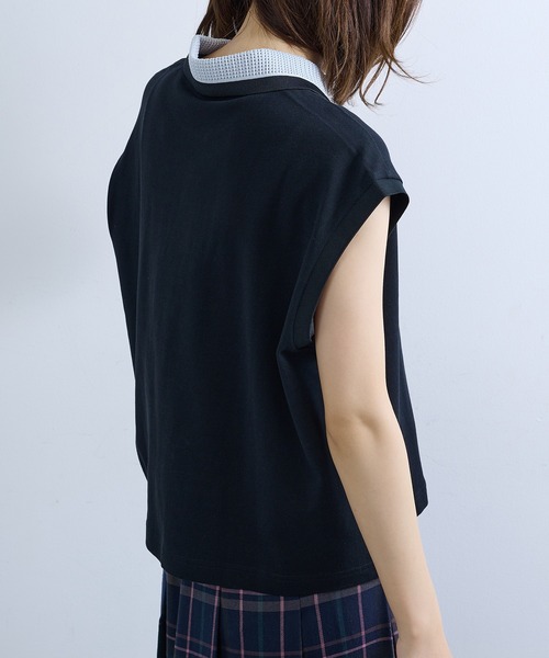 FRED PERRY(フレッドペリー)の「【FRED PERRY】MESH COLLAR POLO SHIRT G2181/メッシュカラーポロシャツ(ポロシャツ・レディース・ホワイト/ブラック・FREE)」の19枚目の写真
