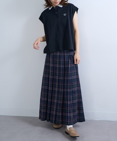 FRED PERRY(フレッドペリー)の「【FRED PERRY】MESH COLLAR POLO SHIRT G2181/メッシュカラーポロシャツ(ポロシャツ・レディース・ホワイト/ブラック・FREE)」の22枚目の写真