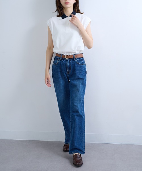 FRED PERRY(フレッドペリー)の「【FRED PERRY】MESH COLLAR POLO SHIRT G2181/メッシュカラーポロシャツ(ポロシャツ・レディース・ホワイト/ブラック・FREE)」の11枚目の写真