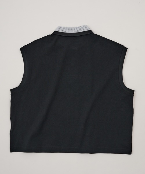 FRED PERRY(フレッドペリー)の「【FRED PERRY】MESH COLLAR POLO SHIRT G2181/メッシュカラーポロシャツ(ポロシャツ・レディース・ホワイト/ブラック・FREE)」の4枚目の写真