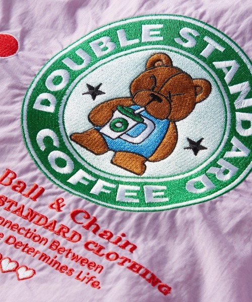 DOUBLE STANDARD CLOTHING（ダブルスタンダードクロージング）の「Ball&Chain / コーヒーベア ミニショッピングバッグ（ショルダーバッグ・レディース・ラベンダー/サックスブルー・FREE）」の4枚目の写真